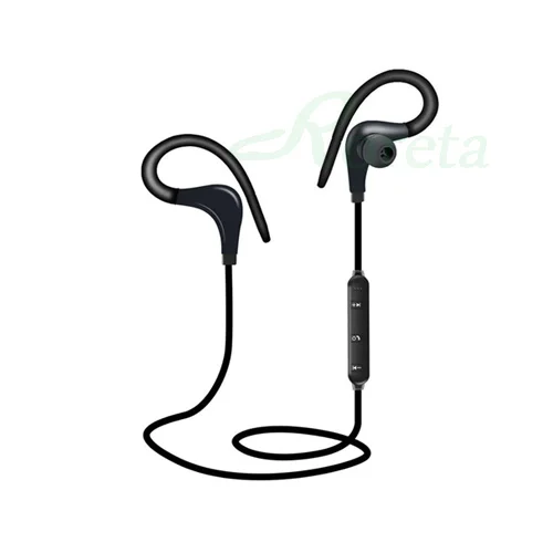 Black Roreta, Bluetooth, беспроводные наушники, стерео, ушной крючок, спортивные наушники с шумоподавлением, с микрофоном, гарнитура для iPhone, huawei - Цвет: Black