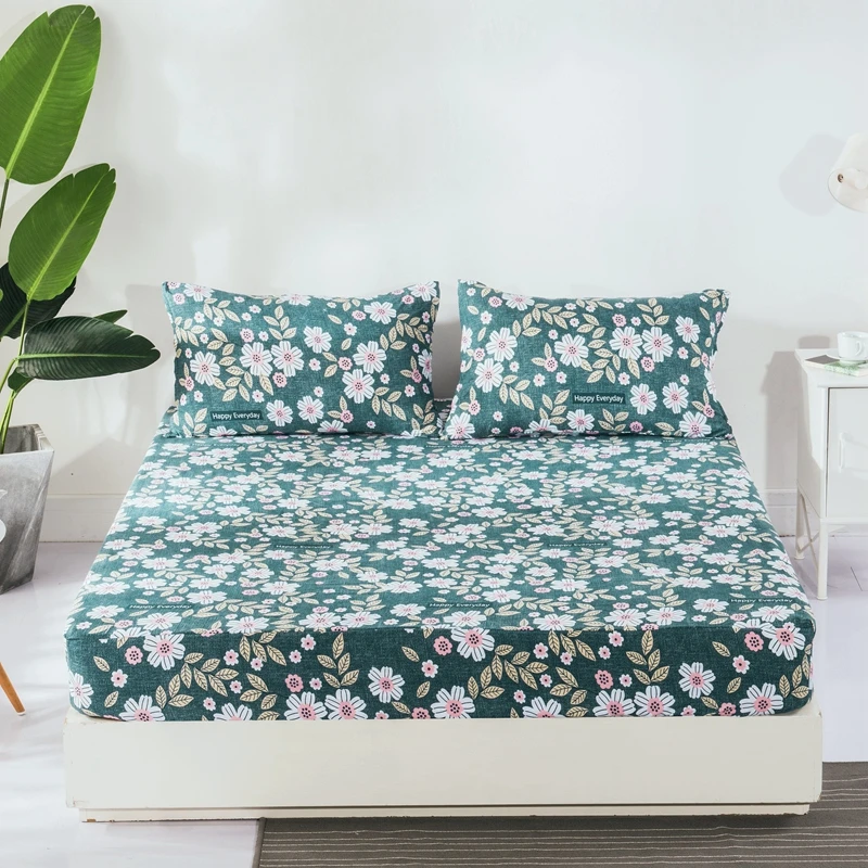 Хлопок Простыня Кровать Матрас покрытие кровати с эластичной лентой машина защитная подушка для кровати матрас протектор без наволочки - Цвет: Color6
