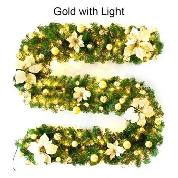 

Light Pine LED rattan decorative lights Wreath Decoration 220 Branches