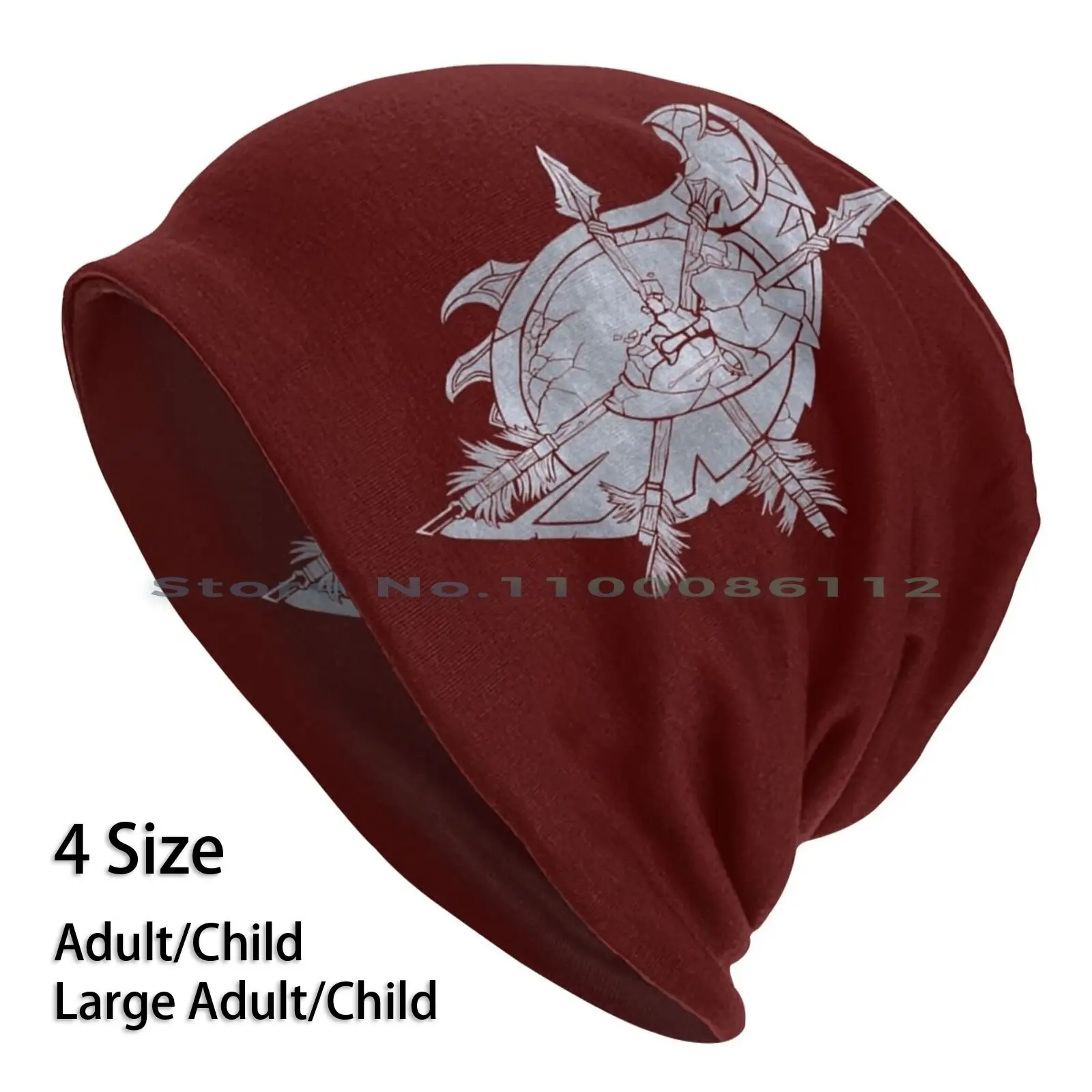 Snaded Crest-Berretti In Argento Cappello Lavorato A Maglia Wow Abaded Crest Symbol Icon Non Morto Banshee Queen Sylvanas Lordaeron Zombie Windunner