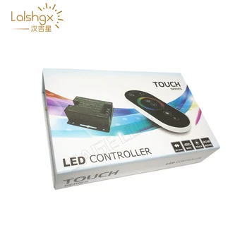 

best price DC12-24V 18A RF Remote Wireless Touch Pad Panel LED Controller for 5050 RGB LED strip Light