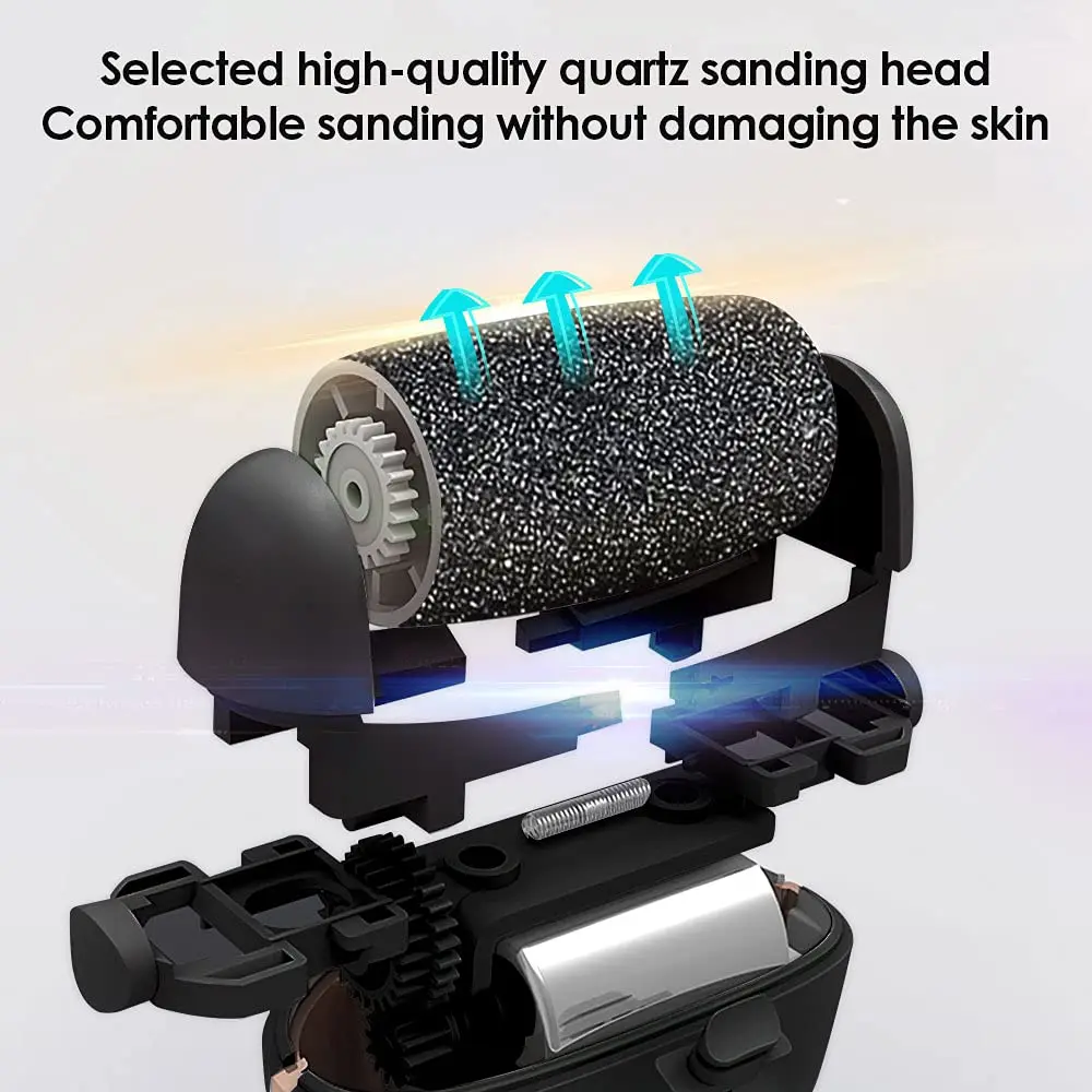 Waterproof Charged Electric Foot File for Heels Grinding Pedicure Tools Professional Foot Care Tool Dead Hard Skin Callus USB