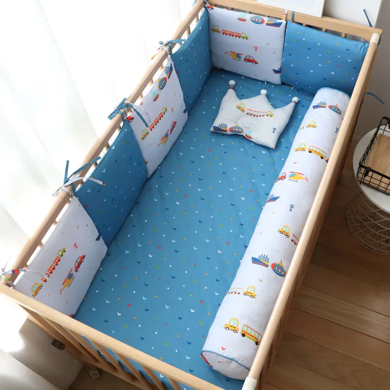 Baby Bumper For Newborns Cotton Soft Bumpers In The Crib For Baby Room Decoration Crib Protector Infant Kid Bed