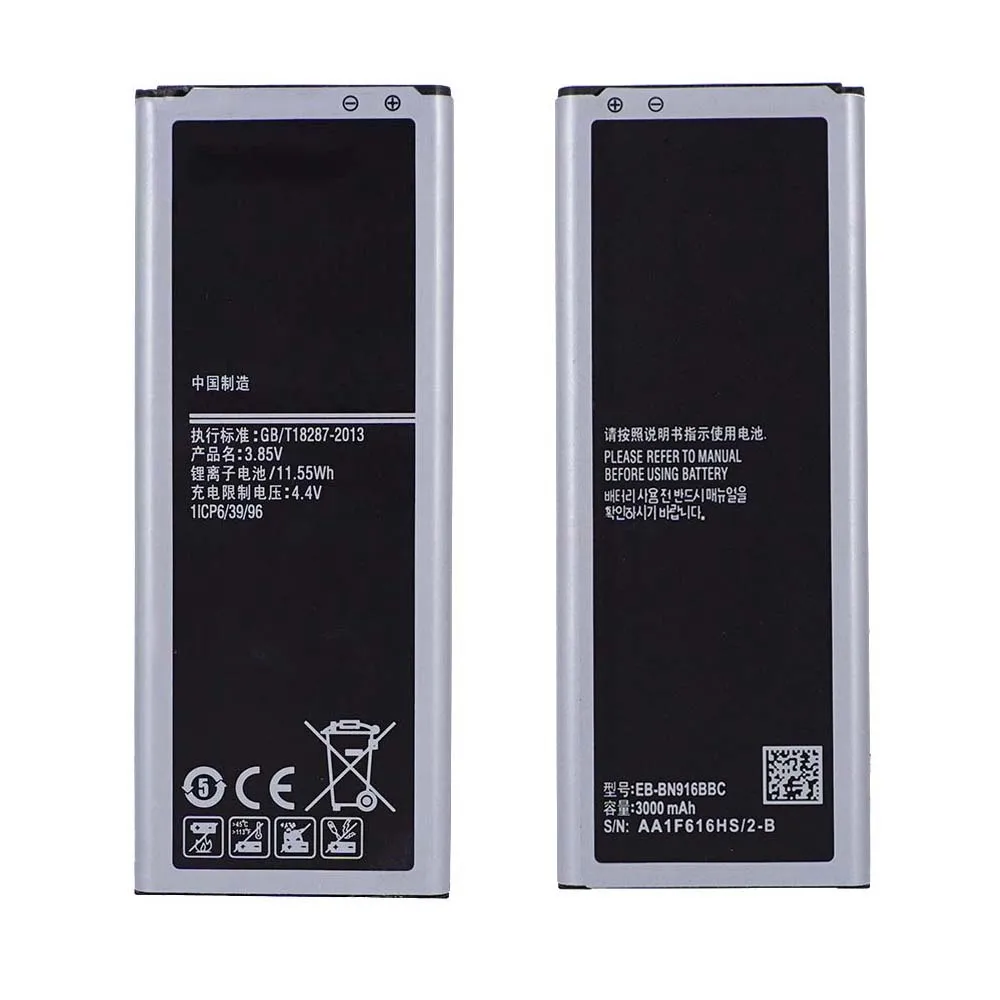 OHD оригинальный аккумулятор высокой емкости EB-BN916BBC для Samsung GALAXY NOTE4 N9100 N9108V N9109V N9106W