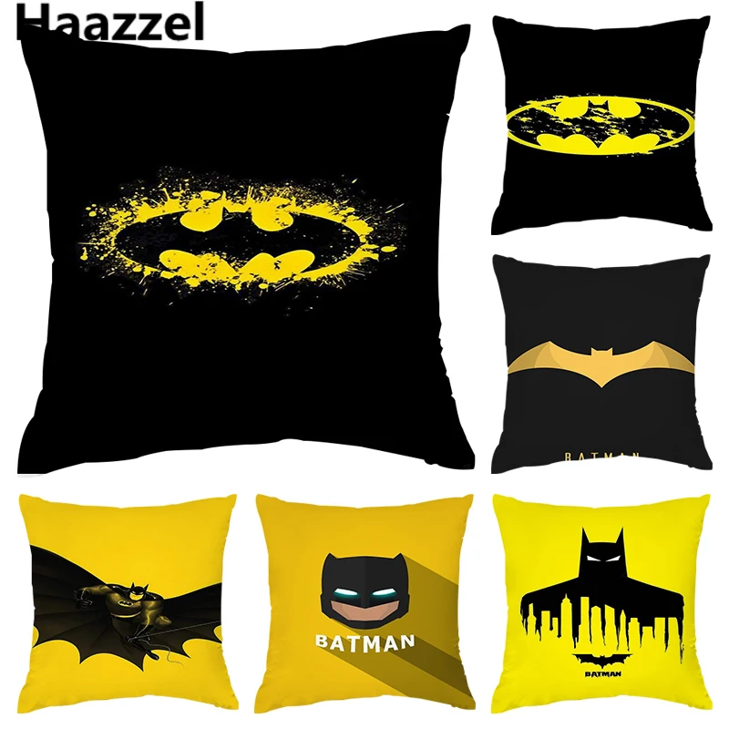 Наволочка для диванной подушки с 3D-принтом супергероев Batmans чехлы подушек Happy Campers