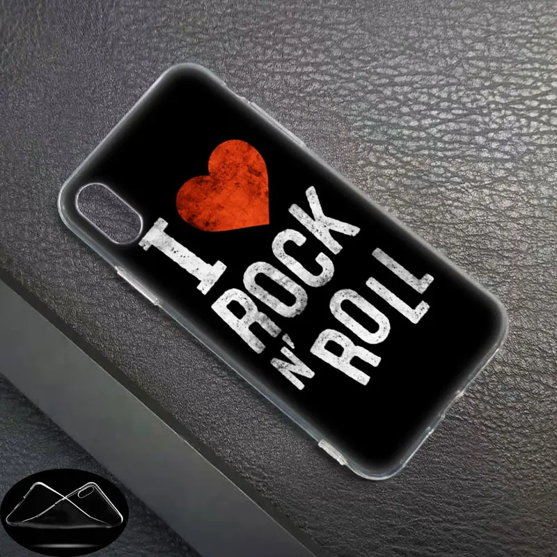 Роскошный мягкий силиконовый чехол для телефона Rock ролл череп для Apple iPhone 11 Pro XS Max X XR 6 6S 7 8 Plus 5 5S SE Модный чехол
