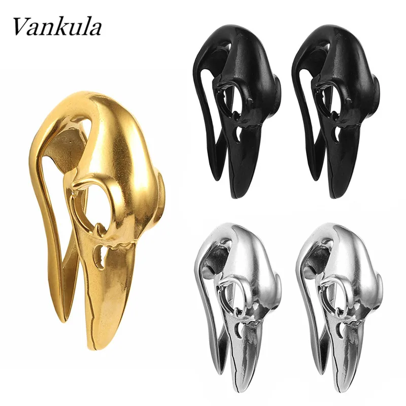 Ушные пробки Vankula туннели из нержавеющей стали 316L 2 шт. новые беруши с черепом Для