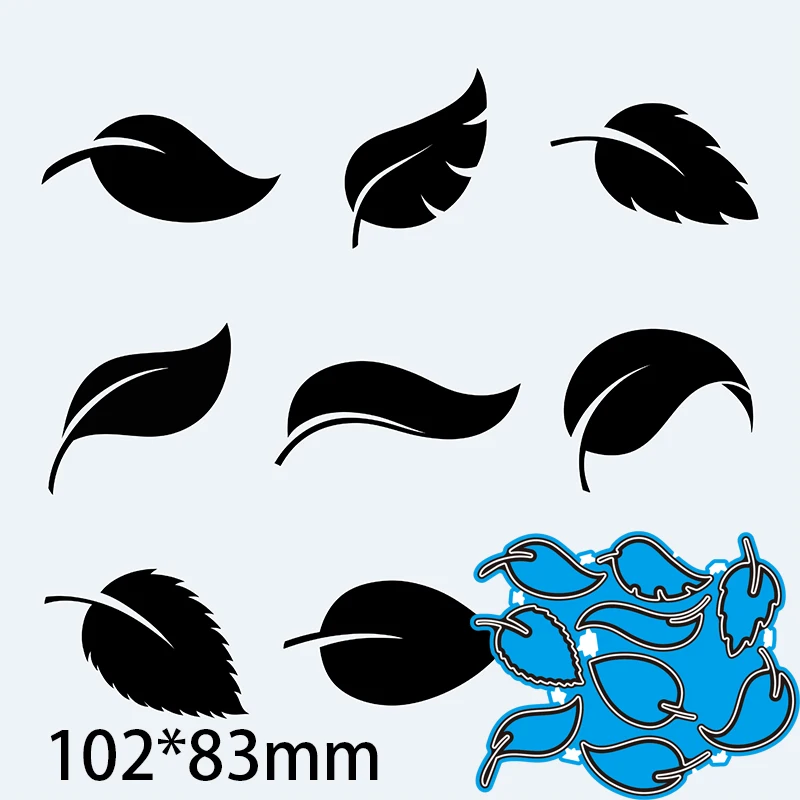 

102*83mm Feathers or Leaves Metal cutting Dies Craft Embossing Scrapbooking paper craft Greeting Card