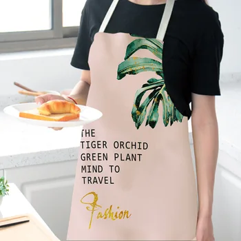 

Fashion Women Bib Apron Cotton Linen Sleeveless Pinafore Dress Home Cooking Florist Cute Apron Kitchen Accessories Garden Cafe