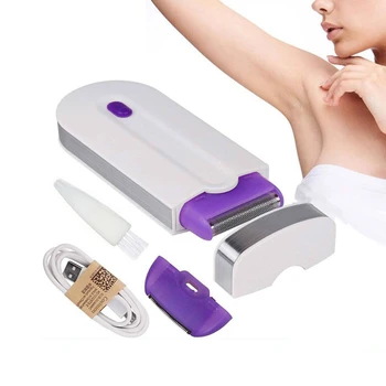 

Electric Laser Epilator Women Hair Removal Painless Body Bikini facial Hair Shaver Instant & Painless Sensor Light USB Recharge