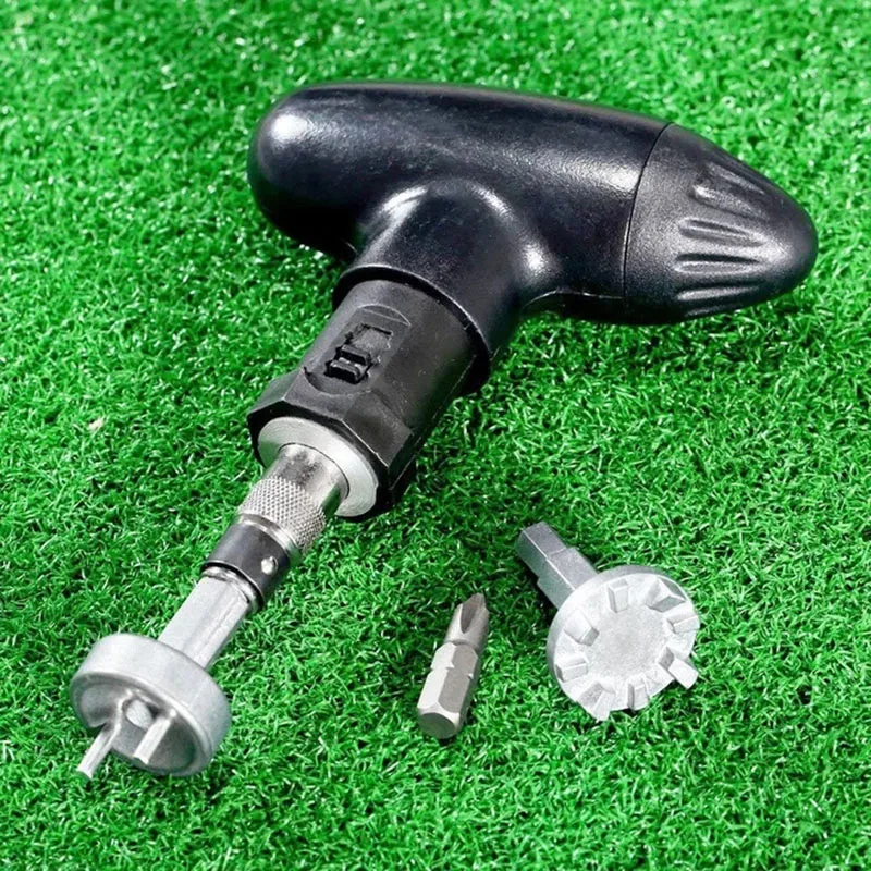 Sapato de Golfe Multifuncional para Golfista Spike Removedor Ferramenta Portátil Alça Ergonómica D88