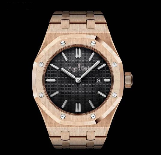 

Brand New Top Automatic Mechanical Sport Watches Mens Stainless Steel Sapphire Glass Gents Watch Rose Gold Silver Blue AAA+