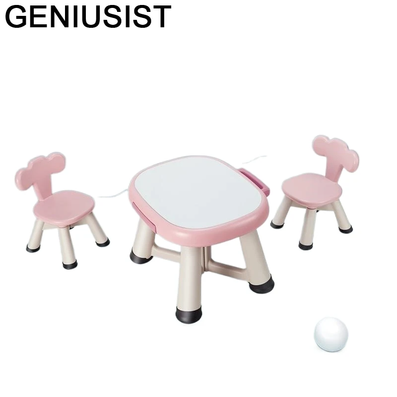 Avec Chaise Children Y Silla De Estudio Baby Child Chair and Plastic Kindergarten Mesa Infantil Enfant Study for Kids Table |