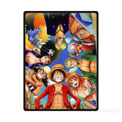 Style 1 Аниме one piece Team одеяло пледы мягкий теплый путешествия спальня Обложка домашний декор - Цвет: Style 1