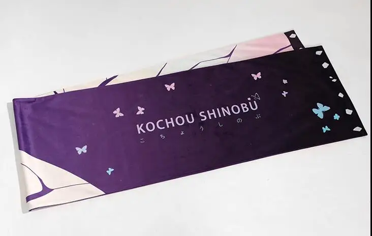 Зимний теплый японский аниме Demon Slayer: Kimetsu no Yaiba Kochou Shinobu шарф для косплея