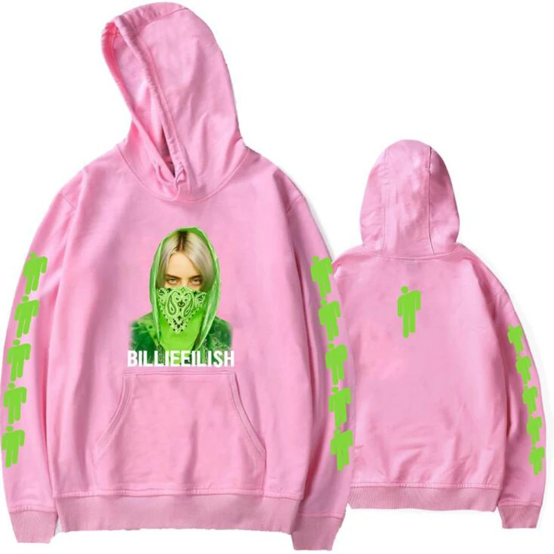 Худи Billie Eilish, забавная Толстовка KPOP, пуловер с капюшоном для женщин и мужчин, худи большого размера, уличная толстовка, одежда в стиле хип-хоп - Цвет: 023