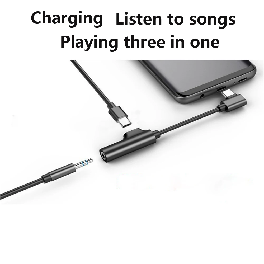 2 в 1, USB C, аудио кабель, Тип C, освещение, 3,5 мм, разъем, Aux, наушники, вызов, музыка, зарядный адаптер для Iphone, samsung, huawei, Xiaomi