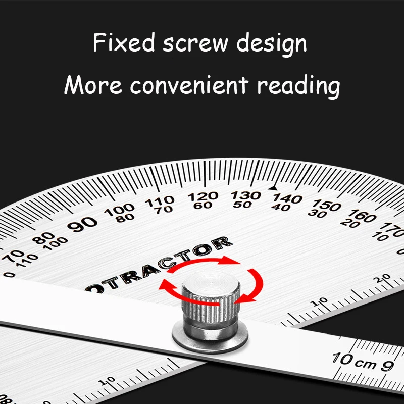 High-precision Stainless Steel Protractor Woodworking Angle Ruler Measuring Tool Industrial Grade Multi-function Angle Ruler