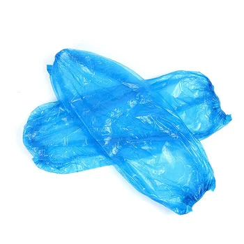 

100 Pcs High Quality Protective Arm Durable Salon Household Plastic Hotel Sleeves Cover Elastic Waterproof Cleaning Disposable
