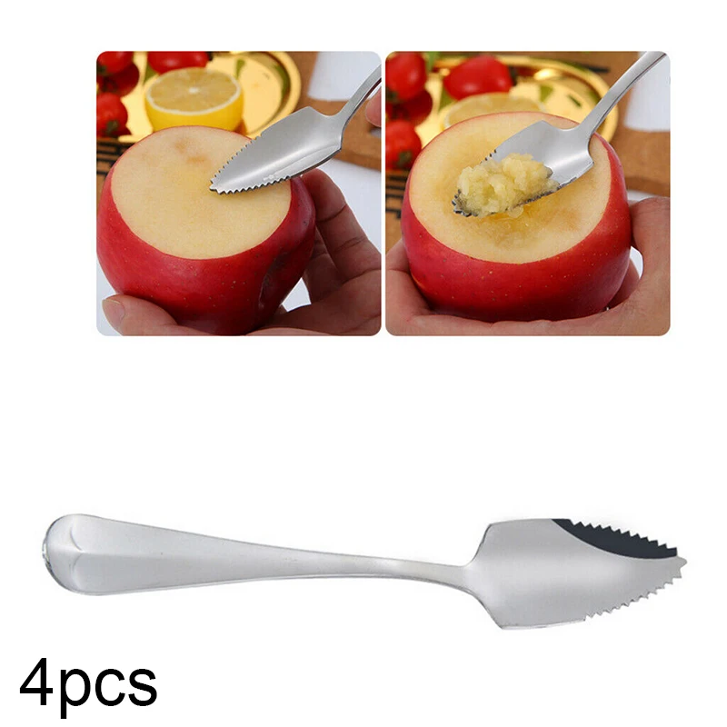 

4*Long Handle Coffee Spoons Tea Ice Cream Stirring Spoon Stainless Steel Stylish Kitchen Supply Home Party Decor