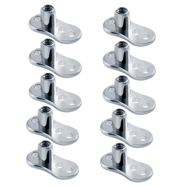 G23 Titanium Micro Dermal Piercings Set Dermal Anchor Base Skinner Diver Dermal Base Sexy Body Piercings Jewelry 14G