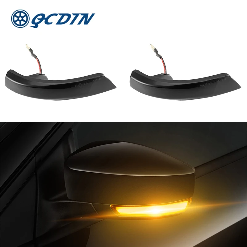 

QCDIN For Ford Fiesta MK7 Side Marker Turn Signal Light LED Flowing Water Light Side Marker Indicator Turn Signal Lights