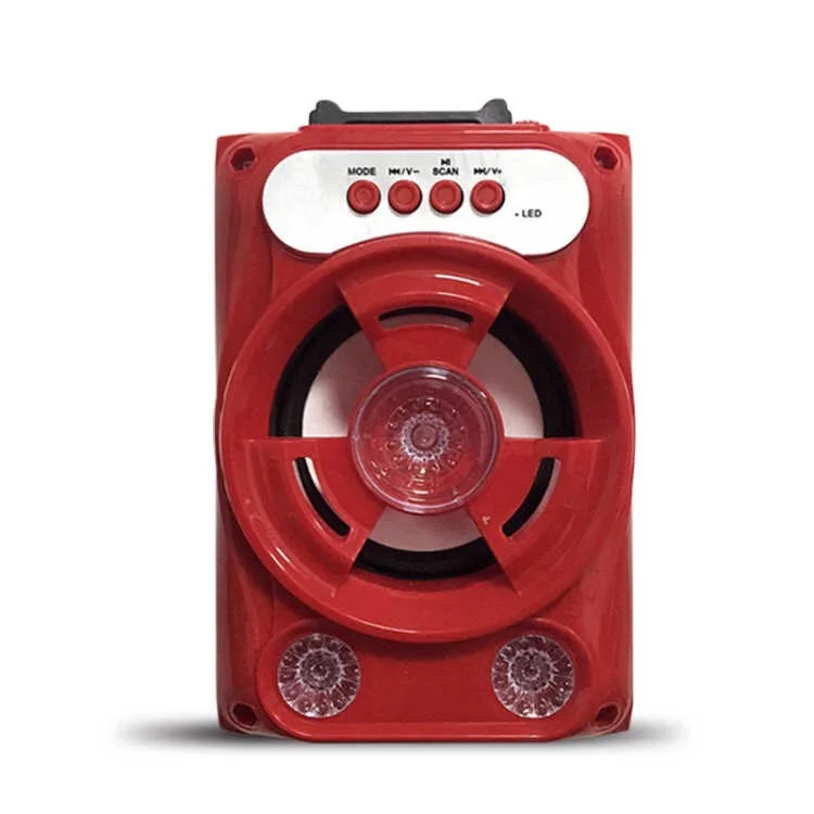 Красный Portable Bluetooth Speaker Wireless Card U disk TF Memory Card Outdoor High Power Audio System Stereo Music Subwoofer - Цвет: Красный