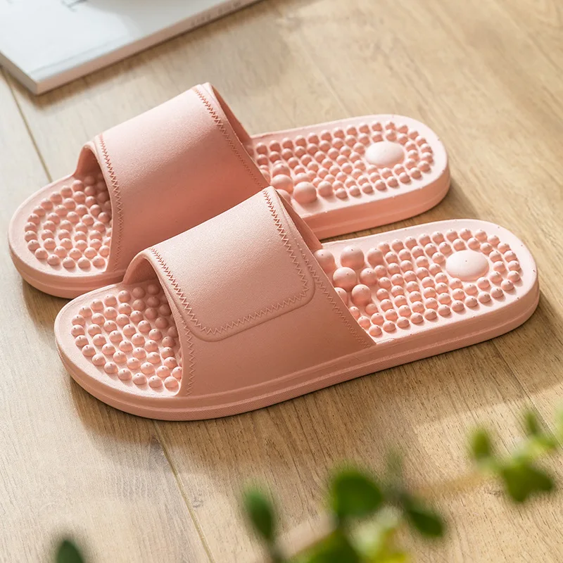 Zapatillas de verano 3D para parejas, unisex, suaves, antideslizantes, para baño, resistentes al desgaste, para ducha, interiores, hogar, sandalias para hombre, masaje plantar