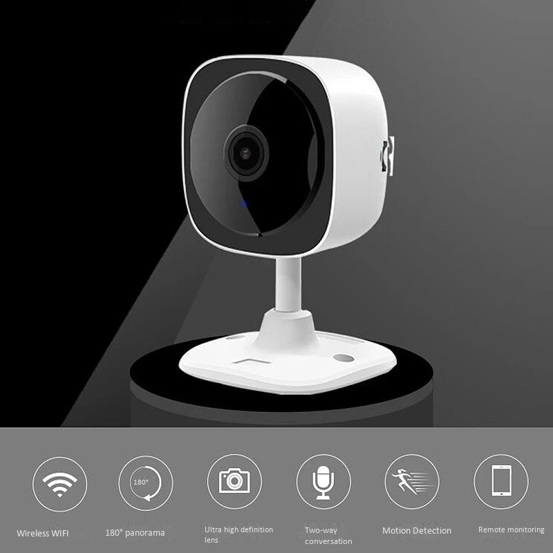 Wifi камера 1080P рыбий глаз мини беспроводная домашняя безопасность IPC панорамная 180 широкоугольная Ip камера 1,7 мм объектив ночного видения с европейской вилкой
