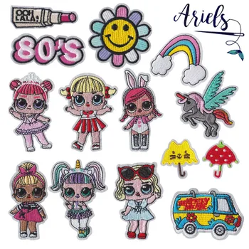

Embroidered Cloth Pasted With Lol Cartoon Baby Sun Flower Back Glue Patch Children's Package Auxiliary iron on patches badge