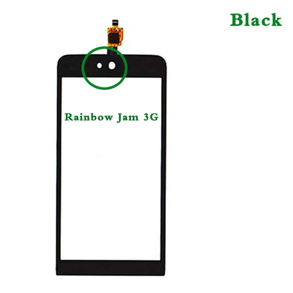 Замена высокого качества 4," для Wiko Rainbow jam 3g Rainbow jam 4G сенсорный экран дигитайзер сенсор внешняя стеклянная панель объектива - Цвет: Rainbow jam 3G