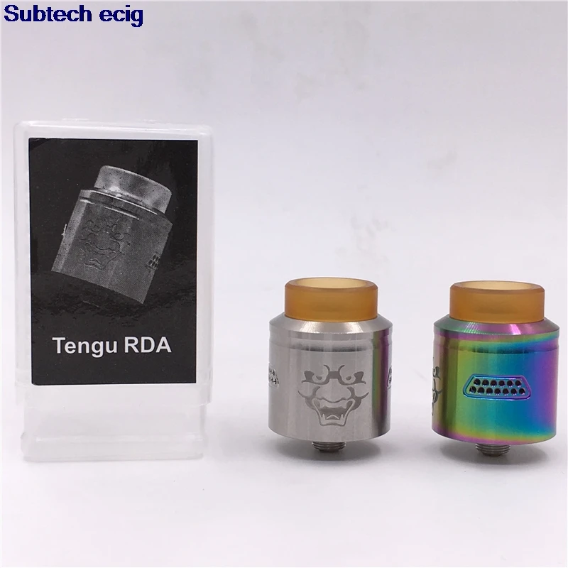 SUB TWO Tengu RDA Tank 24mm Rebuildable Drip Atomizer 510 Thread BF Pin Honeycomb Airflow for Vape mods electronic cigarette