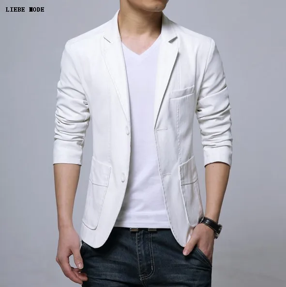 casaco branco masculino