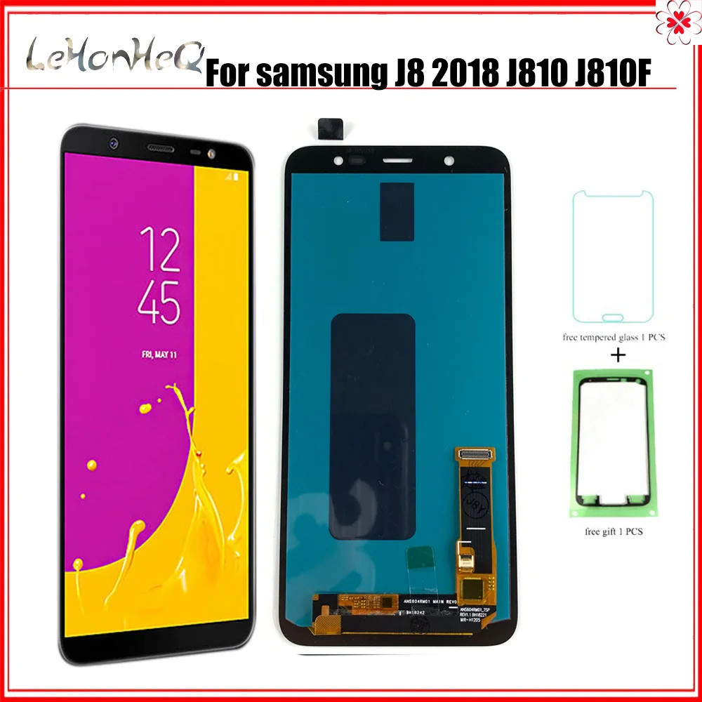 ЖК-дисплей OLED J8 2018 J810 для Samsung Galaxy J810F J810Y J810G с сенсорным экраном и дигитайзером в