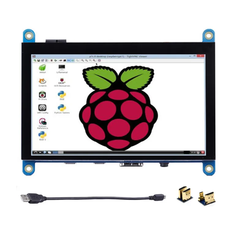 800--480 Lcd-Monitor Display Touch-Screen Raspberry Pi HDMI 5inch 3-Model USB for B/Pi/4b/..