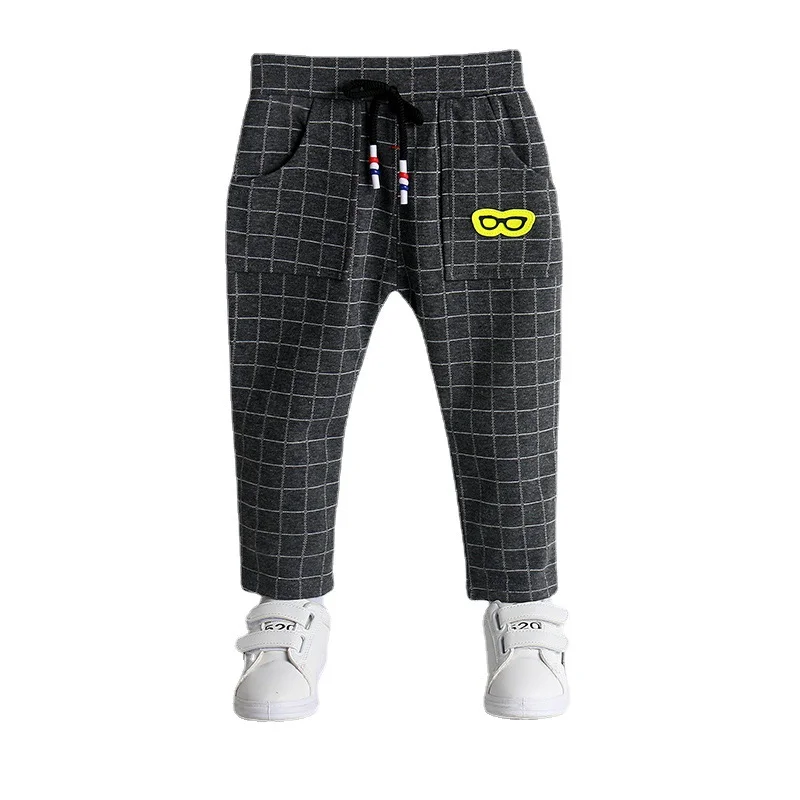 

Spring Autumn Baby Boys Clothes Children Fashion Plaid Cotton Pants Toddler Sports Casual Costume Infant Trousers Kids Clothing