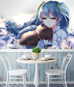 

[Self-Adhesive] 3D Hatsune Miku 385 Japan Anime Wall Paper mural Wall Print Decal Wall Murals Belly