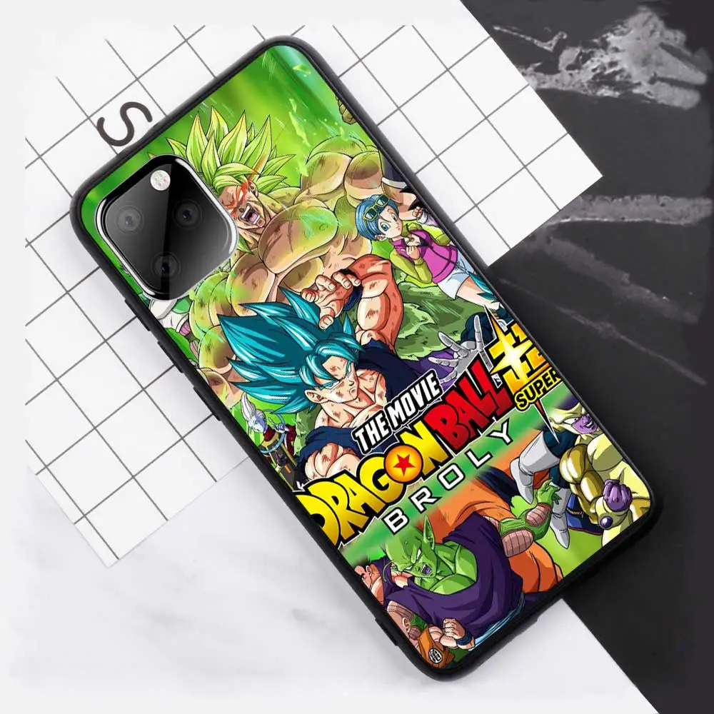 Фильм Dragon Ball Super Broly WU чехол для телефона для iPhone 11 pro max 5S 6 6s 8 7Plus X XS чехол для max XR для samsung A50 S10 Plus