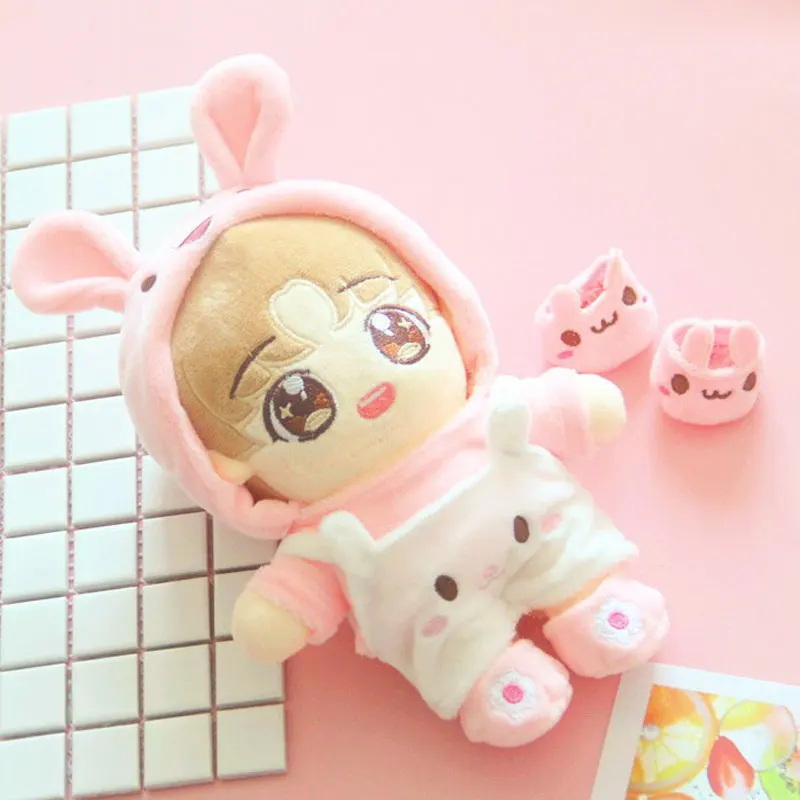 Одежда с кроликом, штаны, 20 см, костюм, 20 см, одежда для малышей, exo love bean, кукла, шляпа, обувь, кукла, аксессуары для кукольной одежды
