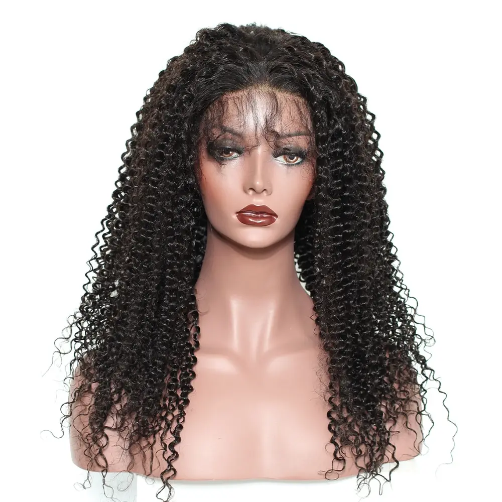 360 Lace Frontal Wig With Baby Hair 250 Density Kinky Curly Bob 13x6 Lace Front Human Hair Wigs 