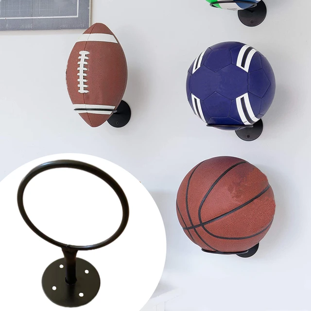 Étagère de rangement polyvalente pour ballon de Football, support mural  pour ballon de basket-Ball, rangement en fer, gain de place, décoration de  salon - AliExpress