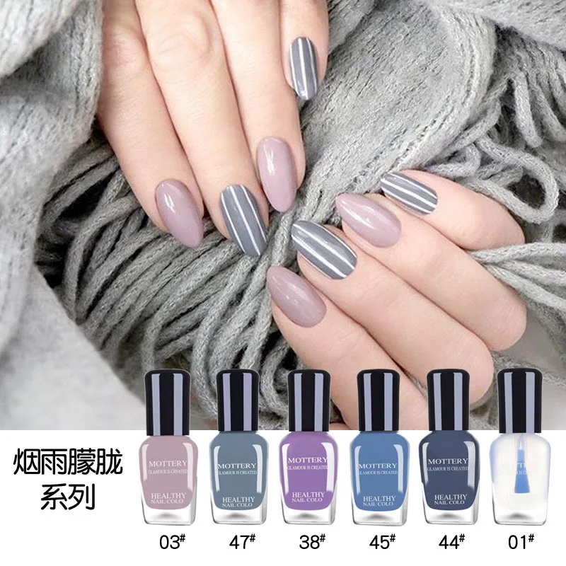 mottery-6pcs-02 6 шт. Набор лаков для ногтей 6 мл на водной основе Peelable Tear лак для ногтей экологический здоровье Броня - Цвет: mottery-6pcs-02