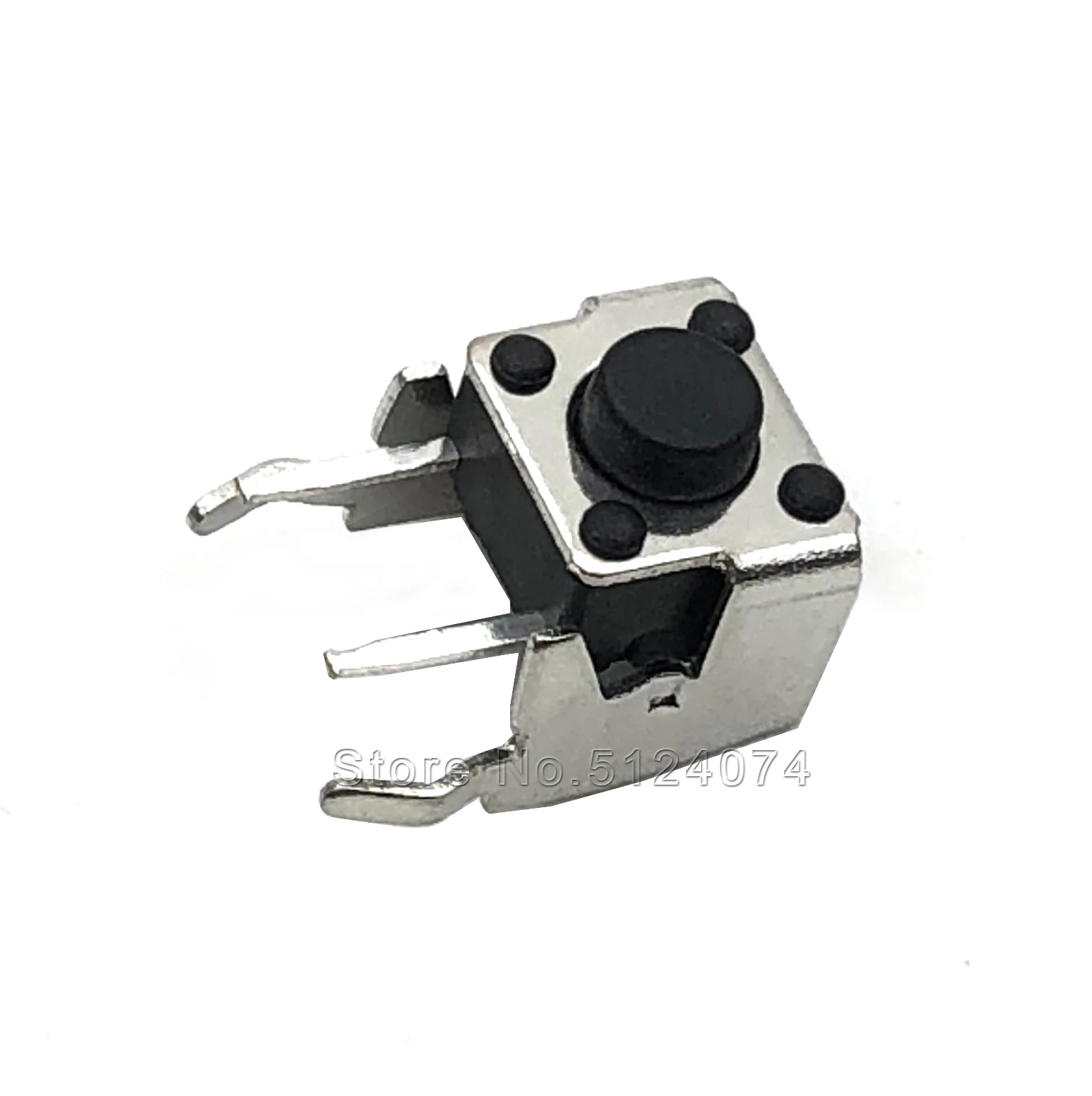 

100pcs/lot Horizontal with bracket 6*6*5 touch switch 2pin side press with iron bracket micro/key switch 6x6x5MM