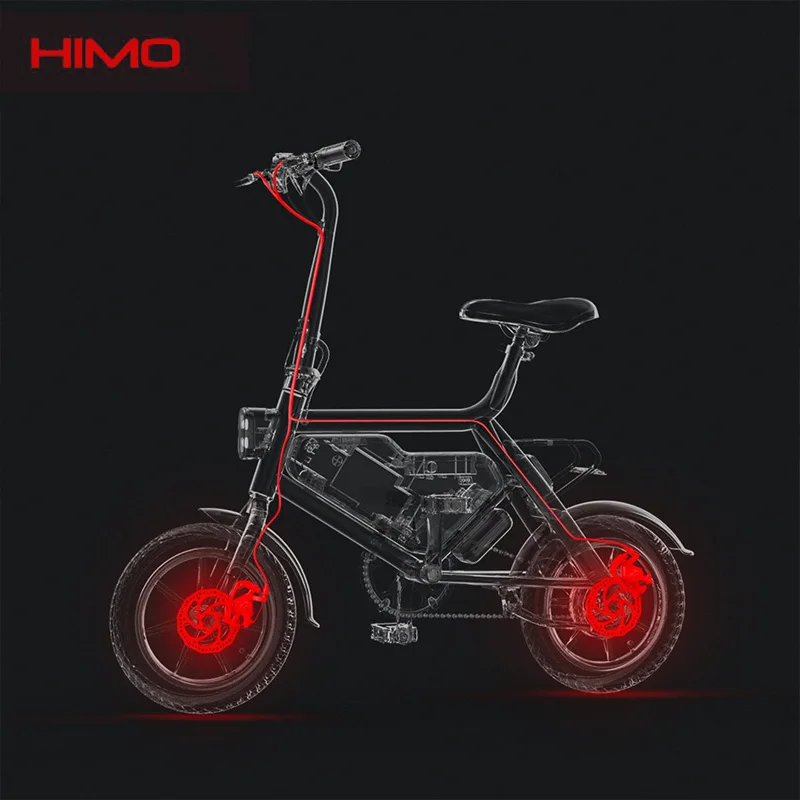 HIMO V1 плюс открытый Электрический велосипед 25 км/ч смарт-велосипед 250 Вт 60 км электрический мопед с длиной 100 кг Емкость для взрослых