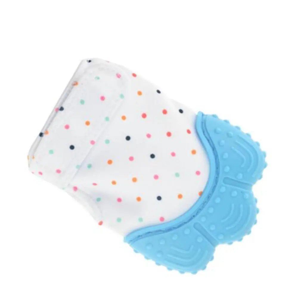 

Silicone Baby Teether Pacifier Glove Natural Thumb Sound Teething Chewable Nursing Beads Child Give Up Sucking Fingers Hot Sale