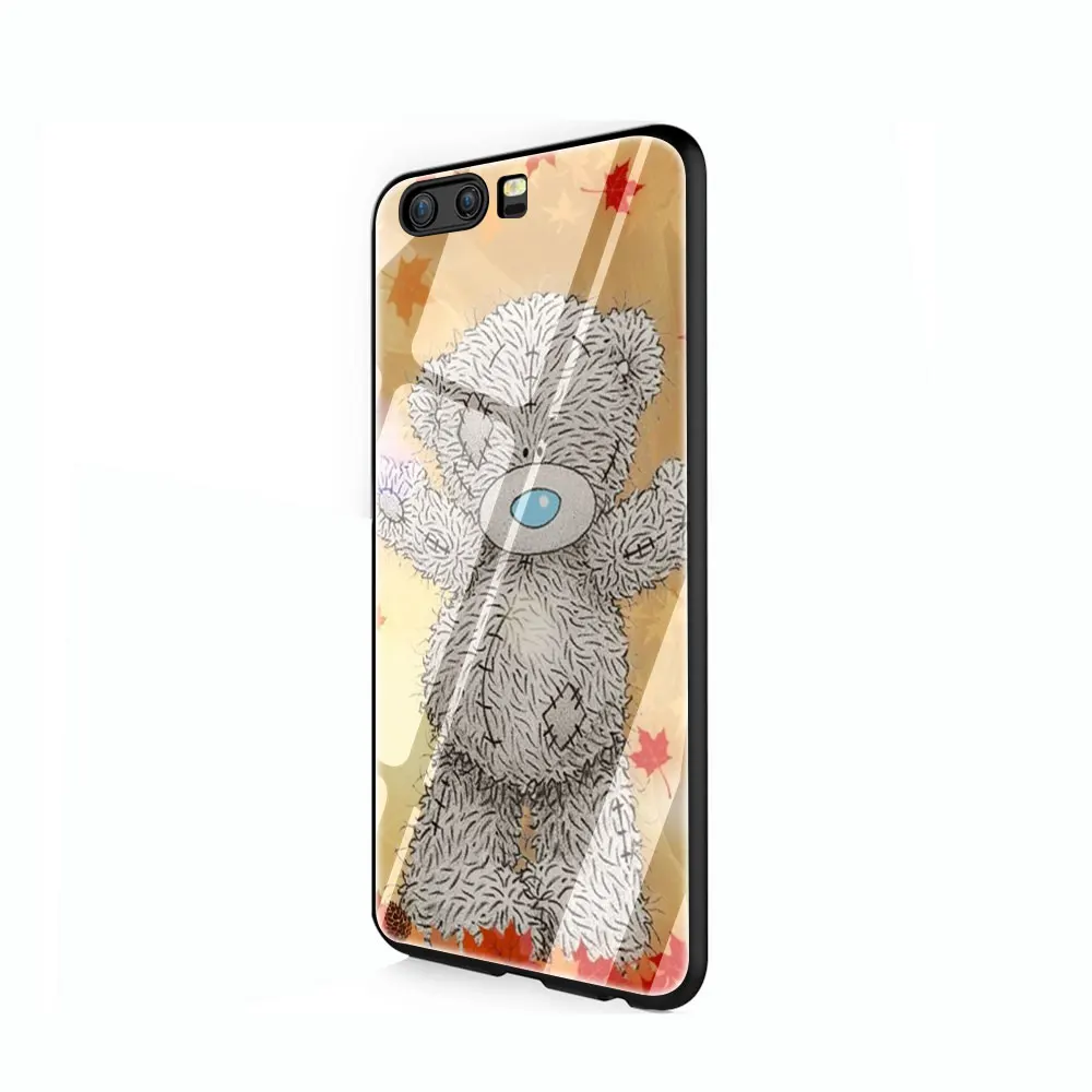 Cute Teddy Me To You Bear Tempered Glass Phone Cover Case For Huawei Mate P 10 20 30 Lite Pro Y9 Honor 8X 7A - Цвет: G1
