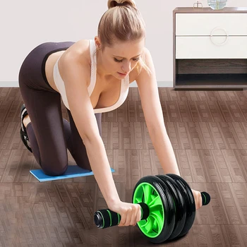 

Outdoor Abdominal Wheel Muscle Double-wheeled Updated Roller Gym Fitness