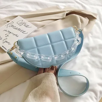 

Summer small bag acrylic handbag 2020 new fashion shoulder bag wide shoulder strap messenger bag ins handbag