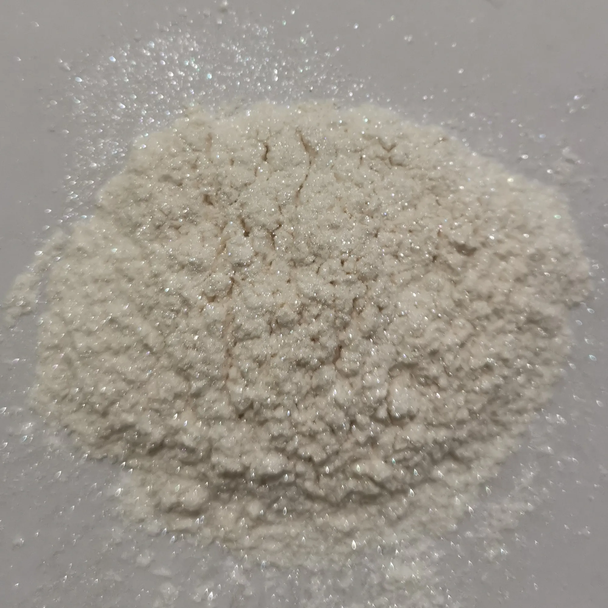 Crystal silvery white pearl pigments nail polish powder flashing glitter pearlescent effect for painting,cosmetics, plastics