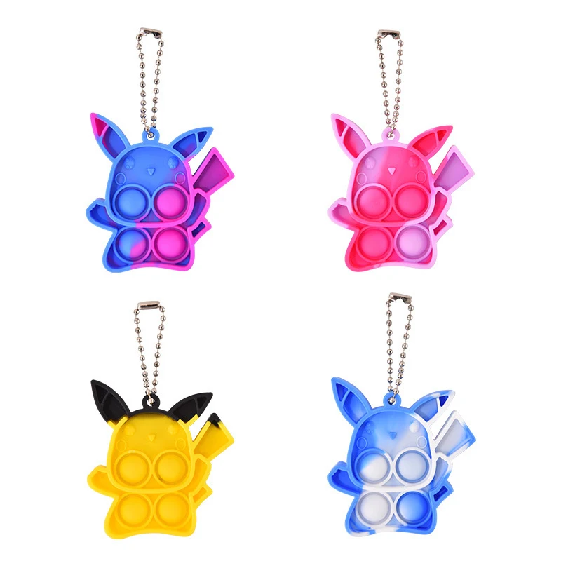 Fun Fidget Bubble Beadie Retro Character Keychains